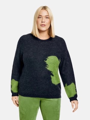 Zdjęcie produktu SAMOON Sweter w kolorze granatowo-zielonym rozmiar: 46