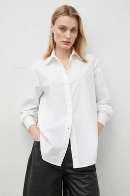 Zdjęcie produktu Samsoe Samsoe koszula bawełniana SAMADISONI damska kolor biały regular z kołnierzykiem klasycznym F10000024