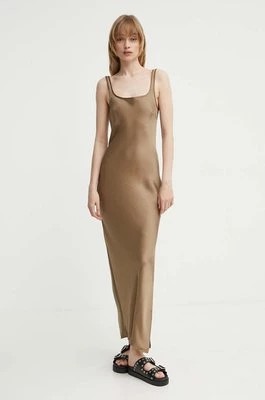 Zdjęcie produktu Samsoe Samsoe sukienka kolor brązowy maxi prosta