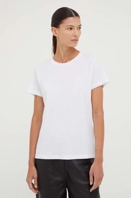 Zdjęcie produktu Samsoe Samsoe t-shirt bawełniany SOLLY kolor biały F00012050