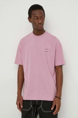 Zdjęcie produktu Samsoe Samsoe t-shirt bawełniany JOEL męski kolor fioletowy gładki M22300126
