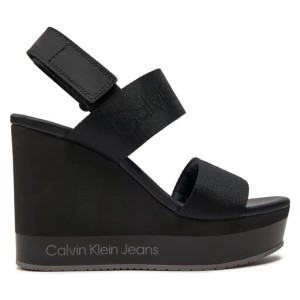 Zdjęcie produktu Sandały Calvin Klein Jeans Wedge Sandal Webbing In Mr YW0YW01360 Czarny