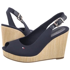 Zdjęcie produktu Sandały Iconic Elena Sling Back Wedge FW0FW04789 DW6 Space Blue (TH126-f) Tommy Hilfiger