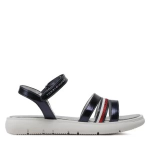 Zdjęcie produktu Sandały Tommy Hilfiger Stripes Velcro T4A2-32771-1372 S Granatowy