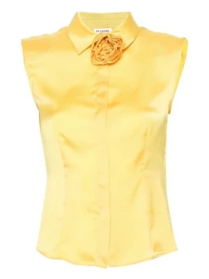 Zdjęcie produktu Satinowe Bezrękawniki w Kolorze Żółtym Blugirl