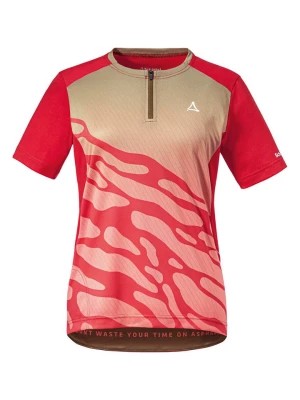 Zdjęcie produktu Schöffel Koszulka kolarska "Proud" w kolorze czerwono-szarobrązowym rozmiar: 34