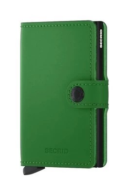 Zdjęcie produktu Secrid portfel skórzany Miniwallet Matte Bright Green kolor zielony