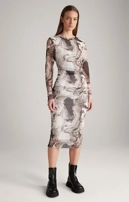 Zdjęcie produktu Siateczkowa sukienka w kolorze złamanej bieli/czarnym Joop
