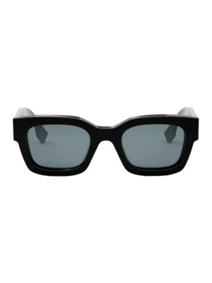 Zdjęcie produktu Signature Męskie Okulary Przeciwsłoneczne Kwadratowe Niebieskie Fendi