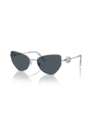 Zdjęcie produktu Silver/Dark Grey Sunglasses SK 7008 Swarovski