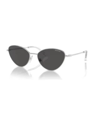 Zdjęcie produktu Silver/Dark Grey Sunglasses Sk7019 Swarovski
