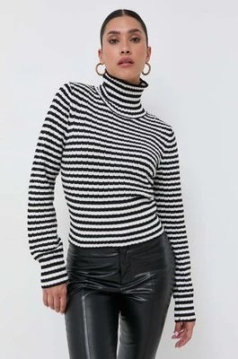 Zdjęcie produktu Silvian Heach sweter z domieszką wełny damski kolor biały z półgolfem