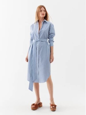 Zdjęcie produktu Simple Sukienka koszulowa SUD011 Niebieski Regular Fit