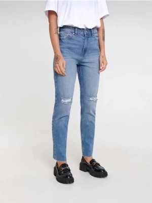 Zdjęcie produktu Sinsay - Jeansy mom high waist - niebieski