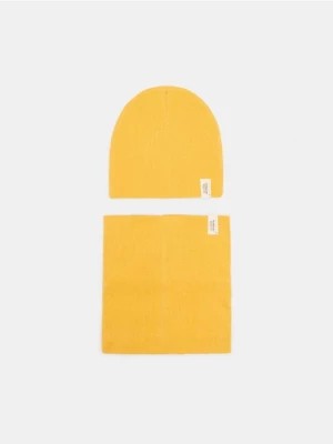 Zdjęcie produktu Sinsay - Komplet: czapka i komin - żółty