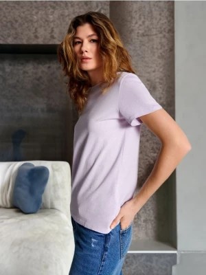 Zdjęcie produktu Sinsay - Koszulka bawełniana - fioletowy