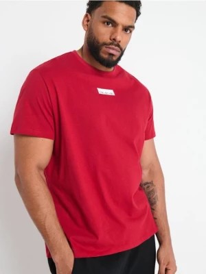 Zdjęcie produktu Sinsay - Koszulka bawełniana z nadrukiem - czerwony