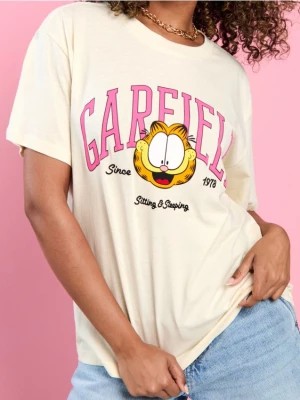 Zdjęcie produktu Sinsay - Koszulka Garfield - kremowy