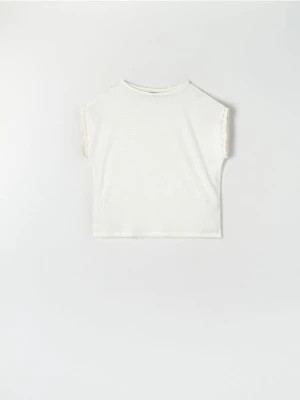 Zdjęcie produktu Sinsay - Koszulka oversize - kremowy