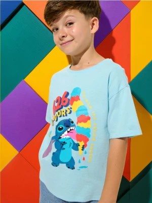 Zdjęcie produktu Sinsay - Koszulka Stitch - niebieski