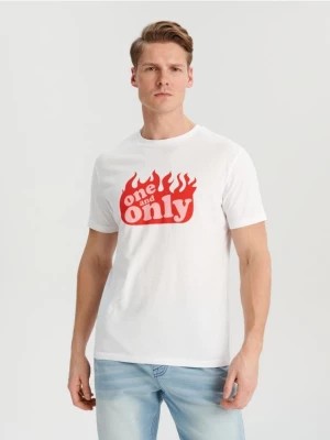 Zdjęcie produktu Sinsay - Koszulka z nadrukiem - biały