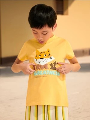 Zdjęcie produktu Sinsay - Koszulka z nadrukiem - żółty