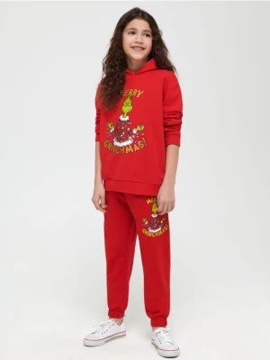 Zdjęcie produktu Sinsay - Spodnie dresowe Grinch - czerwony