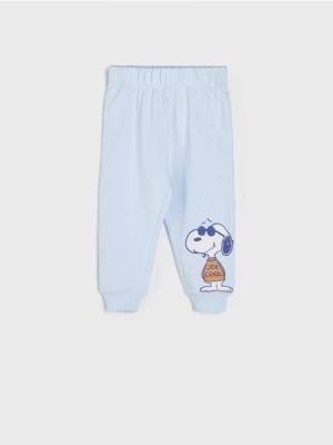 Zdjęcie produktu Sinsay - Spodnie dresowe jogger Snoopy - niebieski