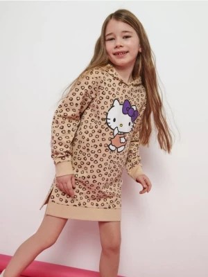 Zdjęcie produktu Sinsay - Sukienka dresowa Hello Kitty - brązowy