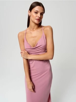 Zdjęcie produktu Sinsay - Sukienka maxi na ramiączkach - różowy