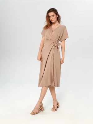 Zdjęcie produktu Sinsay - Sukienka midi - beżowy