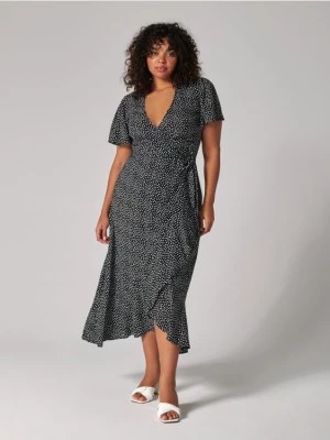 Zdjęcie produktu Sinsay - Sukienka midi z wiązaniem - wielobarwny