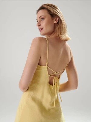 Zdjęcie produktu Sinsay - Sukienka mini na ramiączkach - żółty