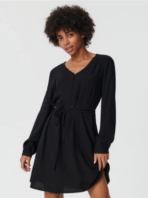 Zdjęcie produktu Sinsay - Sukienka mini z paskiem - czarny