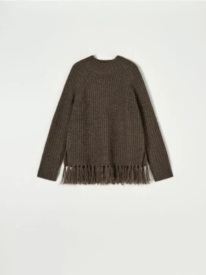 Zdjęcie produktu Sinsay - Sweter w prążki - brązowy