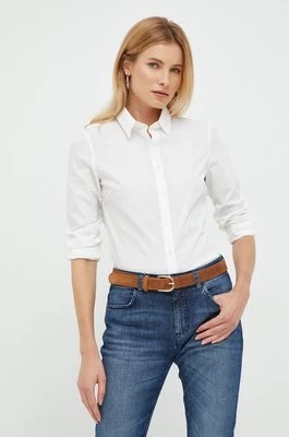 Zdjęcie produktu Sisley koszula damska kolor biały regular z kołnierzykiem klasycznym