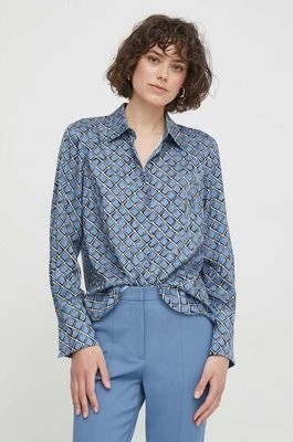Zdjęcie produktu Sisley koszula damska kolor niebieski regular z kołnierzykiem klasycznym