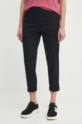 Zdjęcie produktu Sisley spodnie damskie kolor czarny fason cygaretki high waist