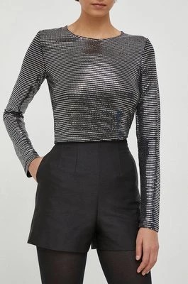 Zdjęcie produktu Sisley szorty damskie kolor czarny gładkie high waist