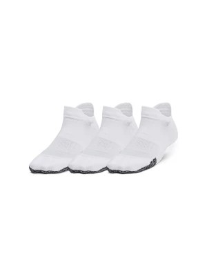 Zdjęcie produktu Skarpetki treningowe przed kostkę (3-pack) damskie Under Armour Womens UA Breathe 3pk Ns Tab - białe