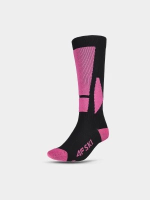 Zdjęcie produktu Skarpety narciarskie damskie - różowe 4F