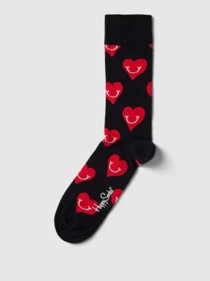 Zdjęcie produktu Skarpety z nadrukiem na całej powierzchni model ‘SMILEY HEART’ Happy Socks