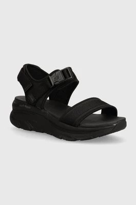 Zdjęcie produktu Skechers sandały D'LUX WALKER DAILY damskie kolor czarny na platformie