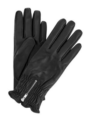 Zdjęcie produktu Skórzane rękawiczki damskie ze ściągaczem OCHNIK