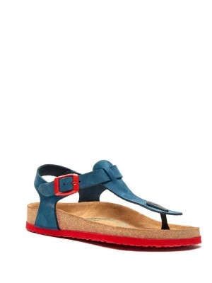 Zdjęcie produktu Comfortfusse Skórzane sandały w kolorze niebiesko-czerwonym rozmiar: 37