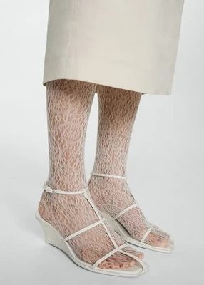 Zdjęcie produktu Skórzane sandały z pasków Mango