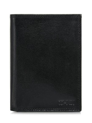 Zdjęcie produktu Skórzany niezapinany czarny portfel męski OCHNIK