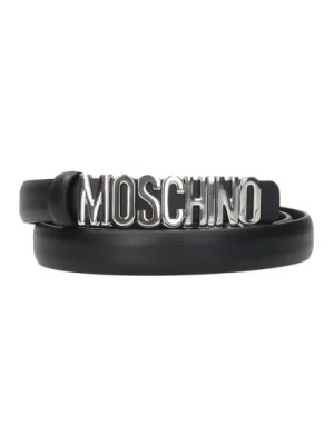 Zdjęcie produktu Skórzany Pasek z Logo Moschino