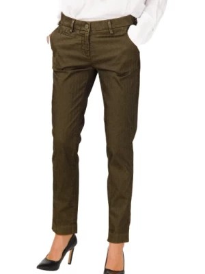 Zdjęcie produktu Slim-Fit Chinos w lesistym odcieniu herringbone Mason's