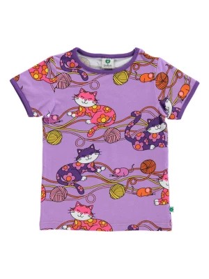 Zdjęcie produktu Småfolk Koszulka w kolorze fioletowym ze wzorem rozmiar: 122/128